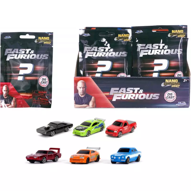 FAST & FURIOUS -Display Figurines Nano Mystery 12 Assortiments - 24pc FAST & FURIOUS -Display Figurines Nano Mystery 12 Assortiments - 24pc