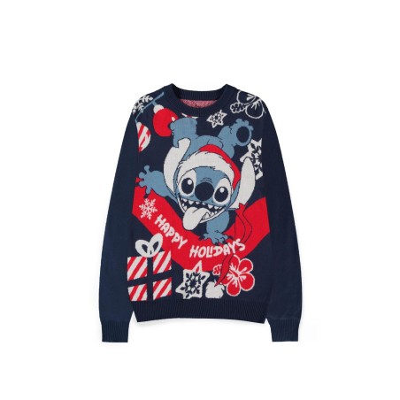 STITCH - Happy Holidays - Pull de Noël (2XL)