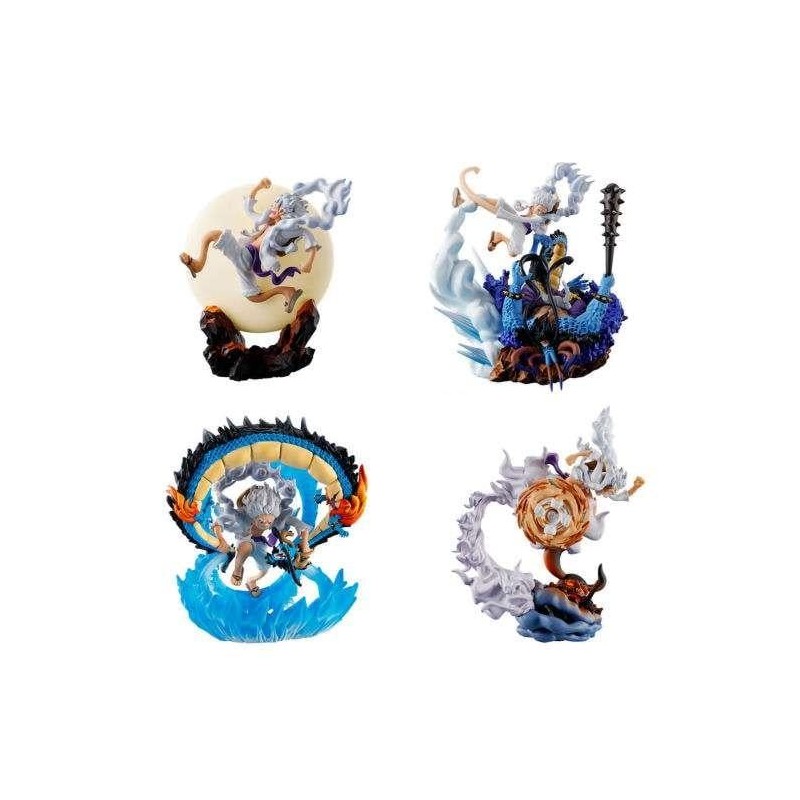 ONE PIECE - Logbox Re Birth Gear 5 - Set 4 Statuettes Petitrama 9cm ONE PIECE - Logbox Re Birth Gear 5 - Set 4 Statuettes Petitrama 9cm