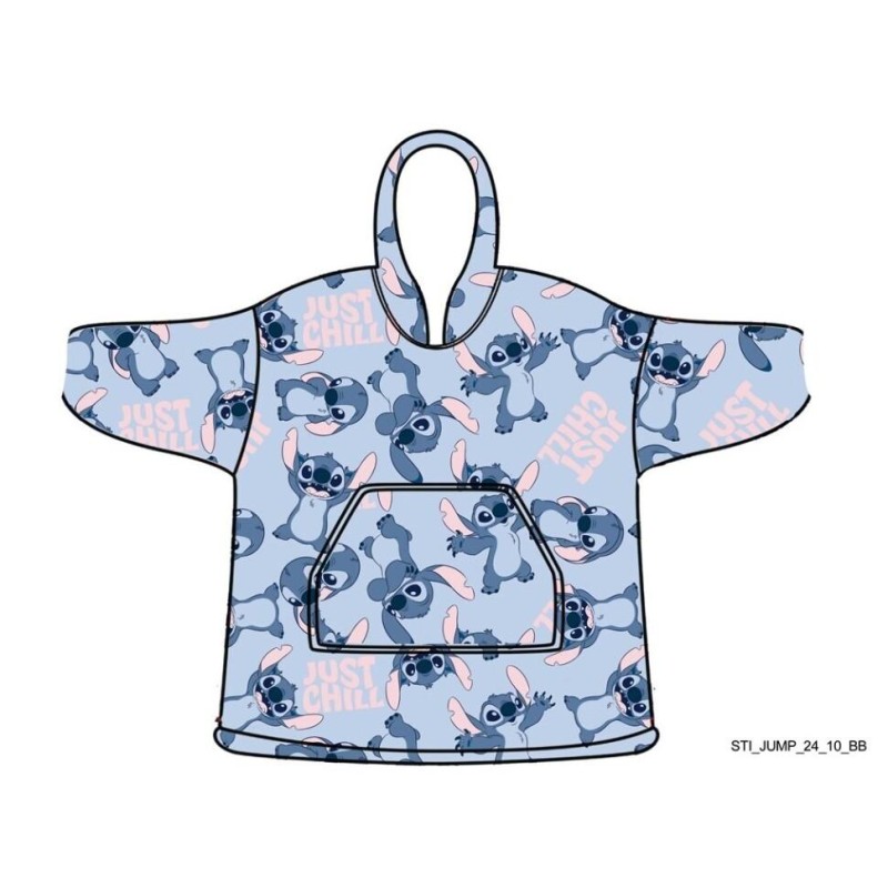 LILO & STITCH - Just Chilling- Sweat Poncho - Taille Enfant (7-14 ans) LILO & STITCH - Just Chilling- Sweat Poncho - Taille Enfant (7-14 ans)