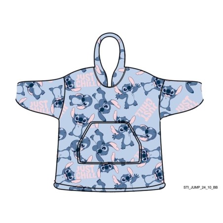LILO & STITCH - Just Chilling- Sweat Poncho - Taille Enfant (7-14 ans)