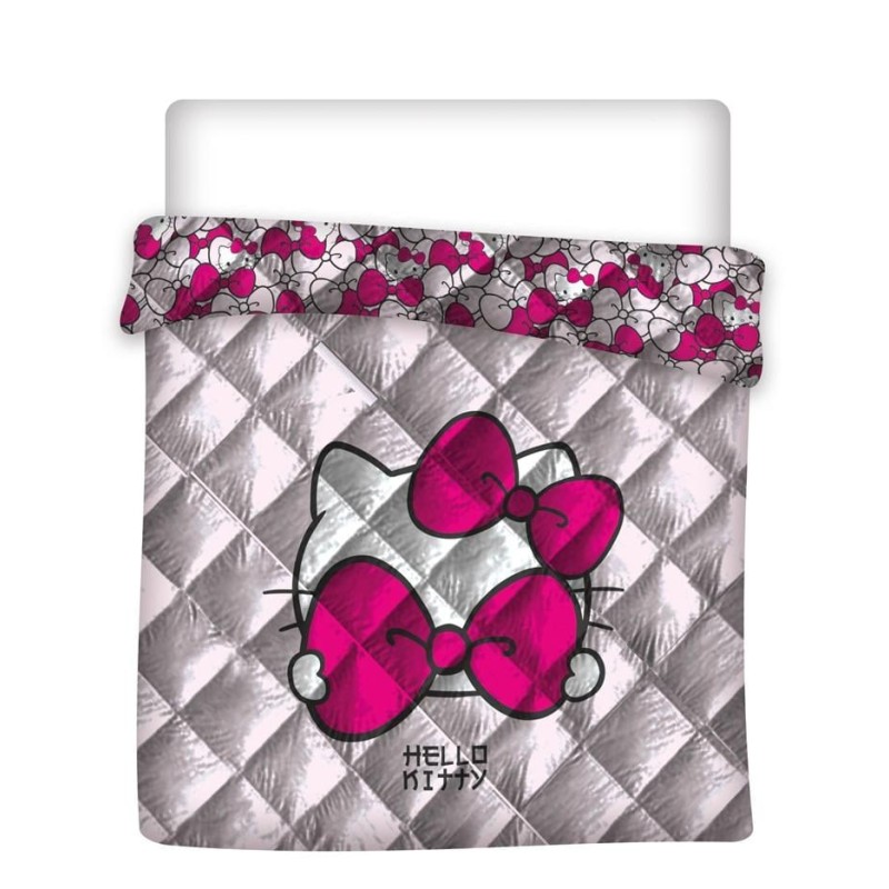 HELLO KITTY - Hello Kitty - Couverture en Quilt 240x220cm HELLO KITTY - Hello Kitty - Couverture en Quilt 240x220cm