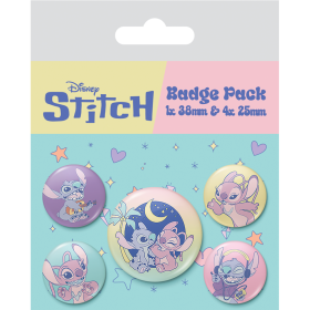 STITCH & ANGEL - Space Rocks - Pack 5 Badges