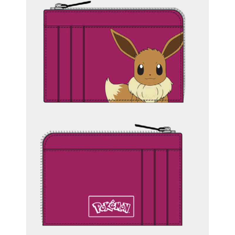 POKEMON - Evoli - Porte-Cartes Fushia