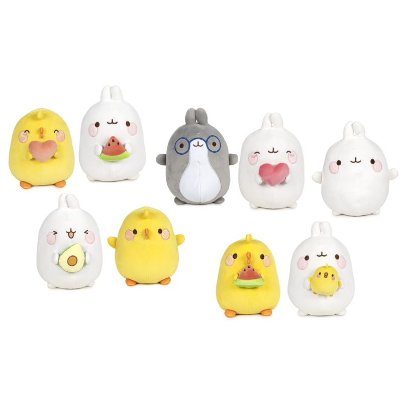 MOLANG - Assortiment de 12 Peluches Wave 1- 25cm MOLANG - Assortiment de 12 Peluches Wave 1- 25cm