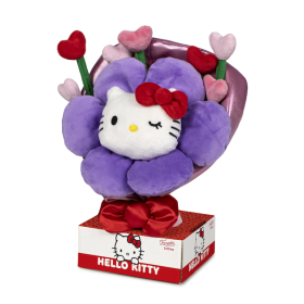 HELLO KITTY - Bouquet de Fleurs - Peluche 30cm