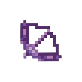 MINECRAFT - Arc et Flèche Enchanté Violet '45x32x4cm'