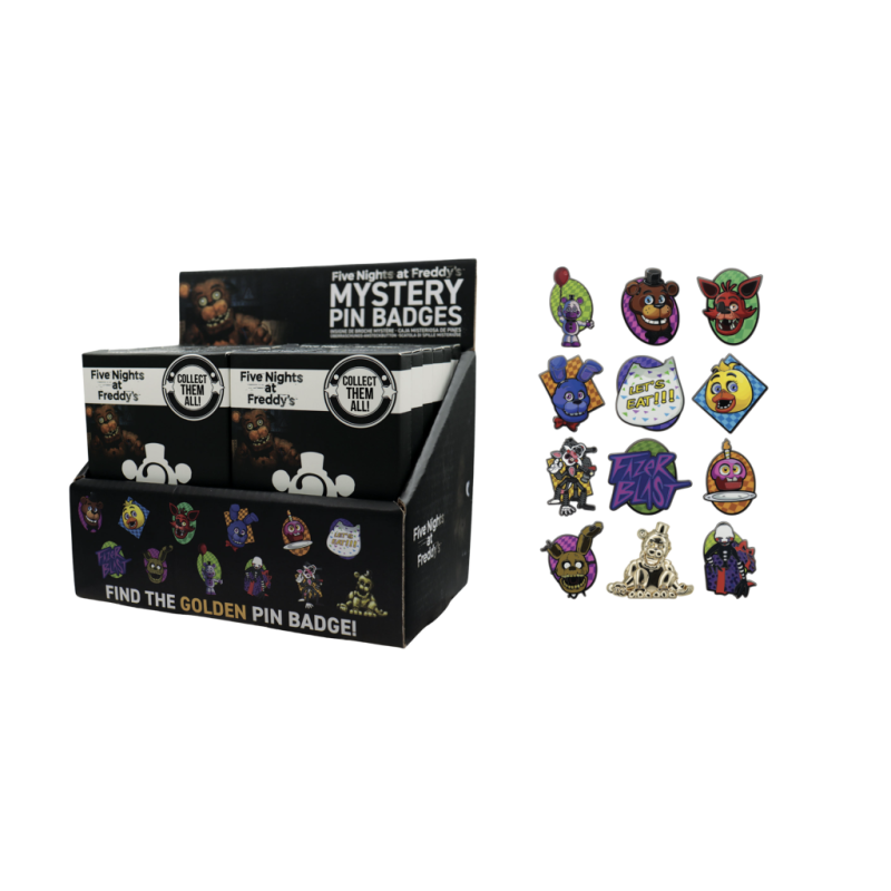FIVE NIGHTS AT FREDDY'S - Mystery Box de 12 Pin's FIVE NIGHTS AT FREDDY'S - Mystery Box de 12 Pin's
