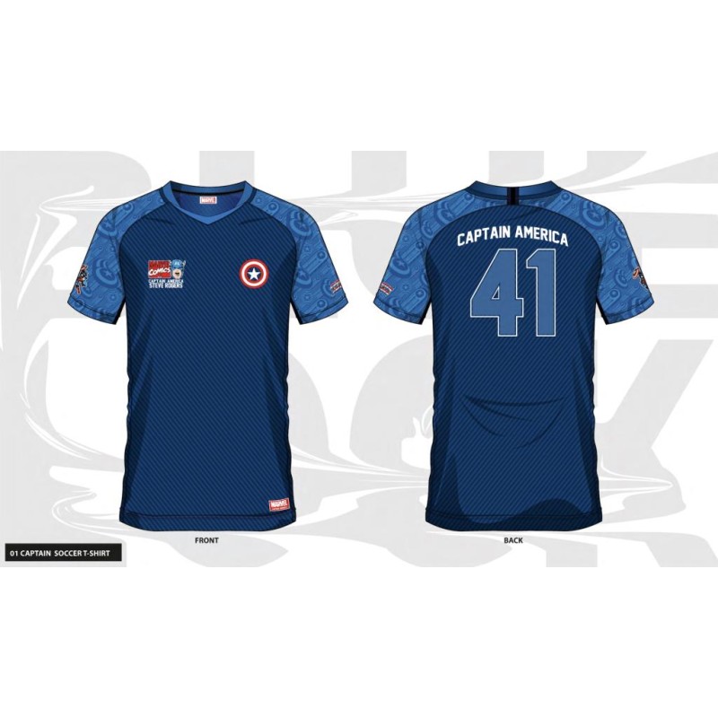 MARVEL - Captain America 41 - Maillot de Foot Homme (XXL) MARVEL - Captain America 41 - Maillot de Foot Homme (XXL)