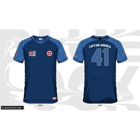 MARVEL - Captain America 41 - Maillot de Foot Homme (XXL)