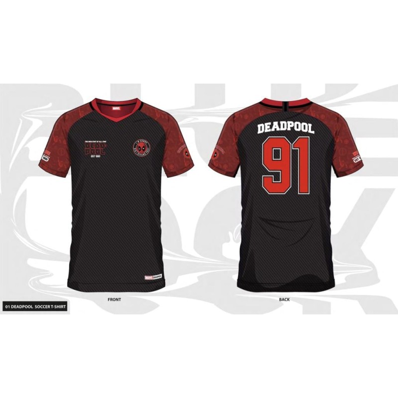 MARVEL - Deadpool 91 - Maillot de Foot Homme (XXL) MARVEL - Deadpool 91 - Maillot de Foot Homme (XXL)