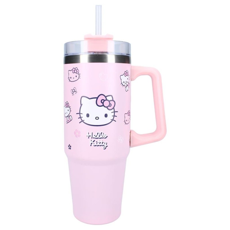 HELLO KITTY - Bliss - Mug de Voyage XL 900ml avec paille HELLO KITTY - Bliss - Mug de Voyage XL 900ml avec paille
