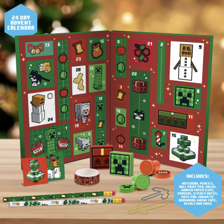 MINECRAFT - Accessoires - Calendrier de l'Avent 24jours