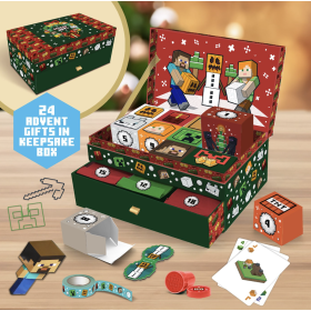 MINECRAFT - Coffret Souvenir - Calendrier de l'Avent 24 boites