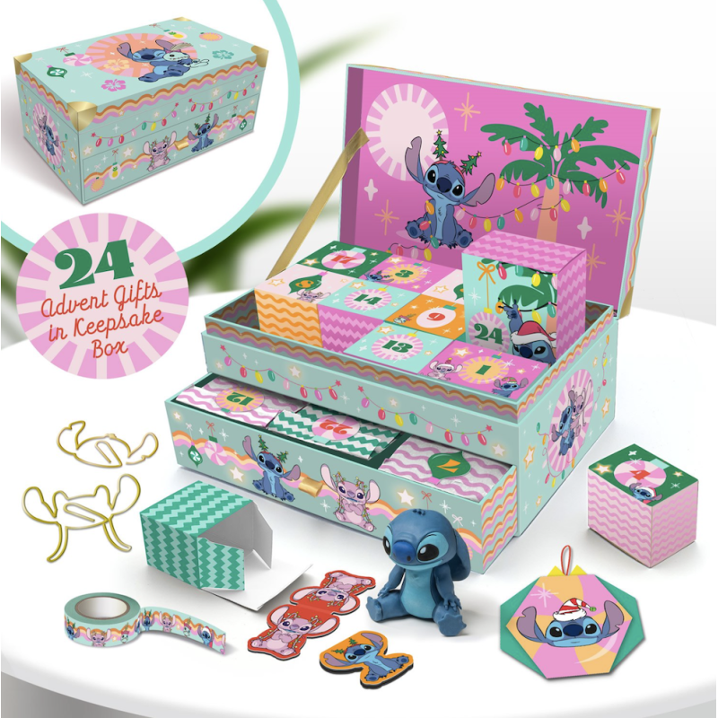 STITCH & ANGEL - Coffret Souvenir - Calendrier de l'Avent 24 boites STITCH & ANGEL - Coffret Souvenir - Calendrier de l'Avent 24 boites