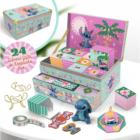 STITCH & ANGEL - Coffret Souvenir - Calendrier de l'Avent 24 boites