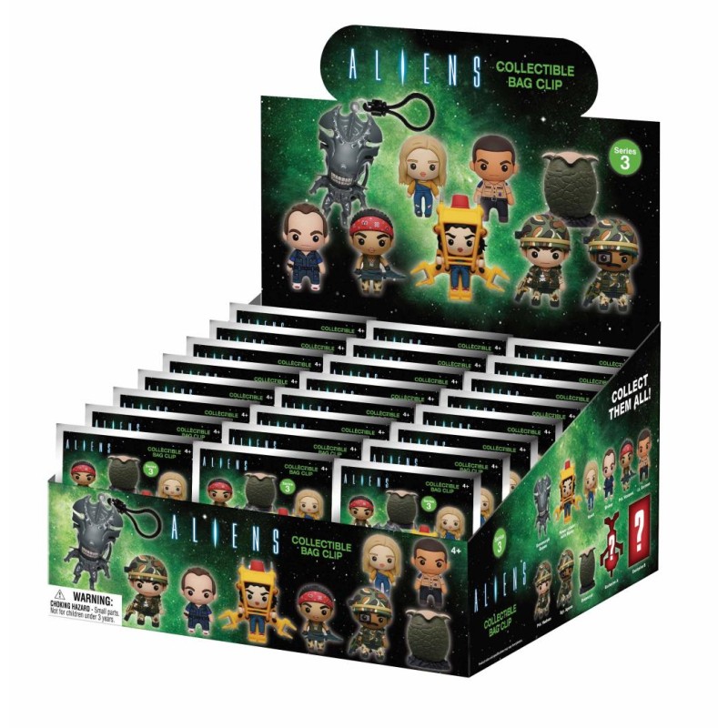 ALIENS - Series 3 - 3D Foam Bag Clip (Display 24 Pcs) ALIENS - Series 3 - 3D Foam Bag Clip (Display 24 Pcs)