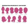 PRINCESS - Series 64 - 3D Foam Bag Clip (Display 24 Pcs)