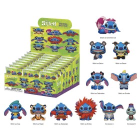 STITCH EN COSTUME - Series 1 - 3D Foam Bag Clip (Display 24 Pcs)