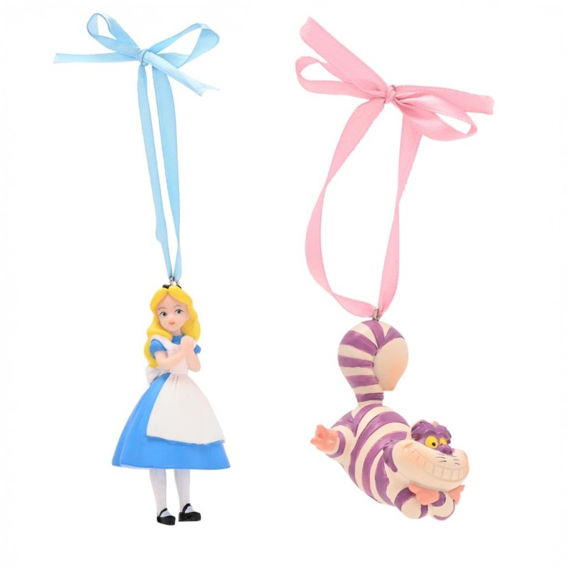 DISNEY - Alice & Chat du Cheshire - Set de 2 Décorations DISNEY - Alice & Chat du Cheshire - Set de 2 Décorations