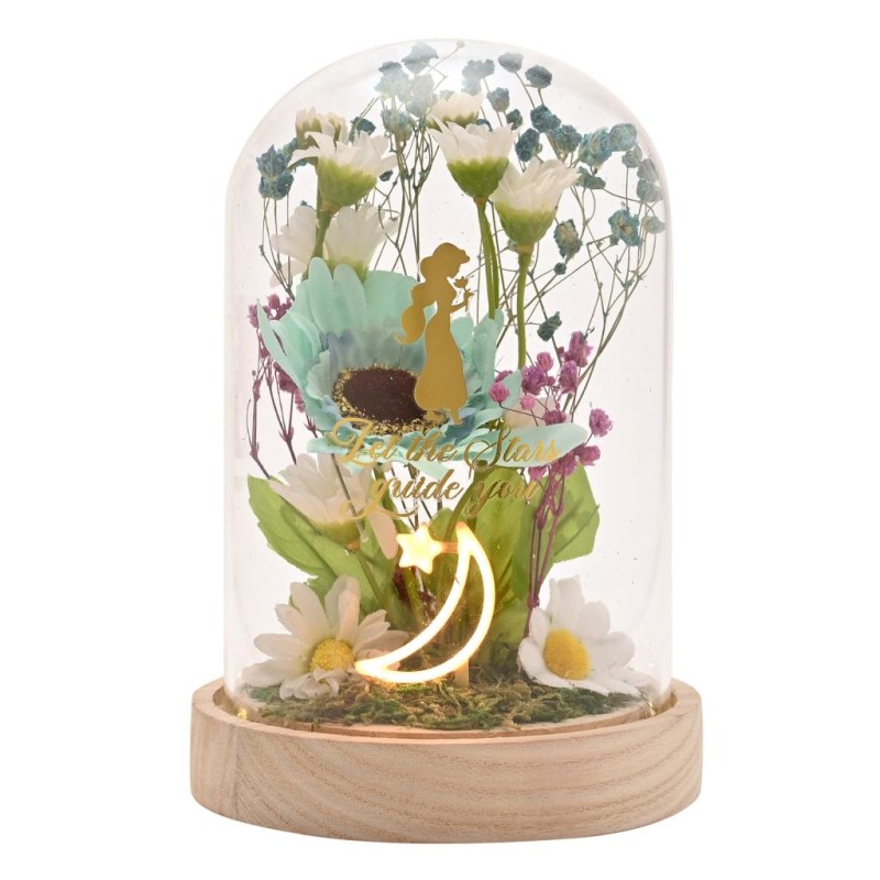DISNEY PRINCESSES - Jasmine - Cloche Florale avec Lumière Néon DISNEY PRINCESSES - Jasmine - Cloche Florale avec Lumière Néon