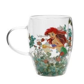 DISNEY PRINCESSES - Ariel - Verre avec Fleurs Sechées 300ml