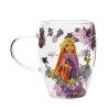DISNEY PRINCESSES - Raiponce - Verre avec Fleurs Sechées 300ml