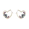 STITCH - 1 Paire d'Anneaux d'Oreilles en forme de Coeur
