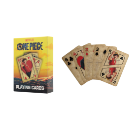 ONE PIECE NETFLIX - Jeu de cartes à jouer (52 cartes + 2 jokers)