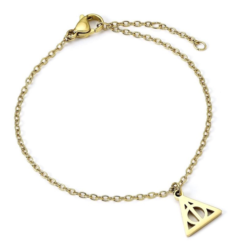 HARRY POTTER - Reliques de la Mort - Bracelet en Acier Inoxydable Doré HARRY POTTER - Reliques de la Mort - Bracelet en Acier Inoxydable Doré
