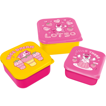 TOY STORY - Lotso - Boîtes à Snack - 3 pcs