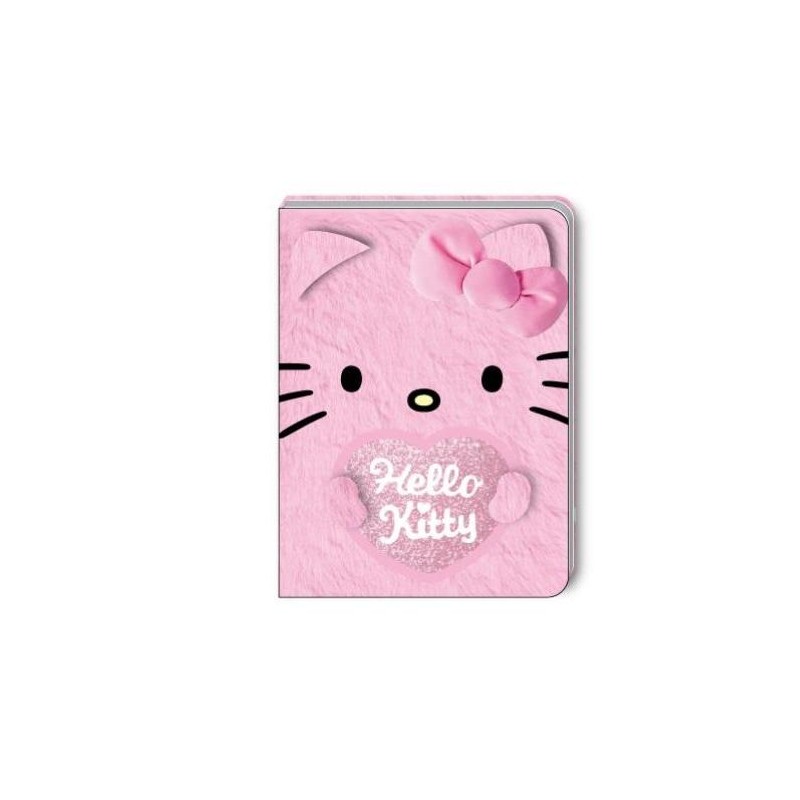 HELLO KITTY - Glitter - Notebook Premium Fourrure - Format A5 HELLO KITTY - Glitter - Notebook Premium Fourrure - Format A5