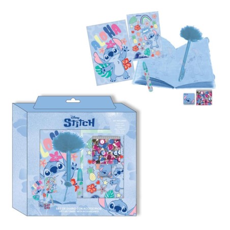 STITCH - Set de Papeterie - Journal + accessoires 6pc.