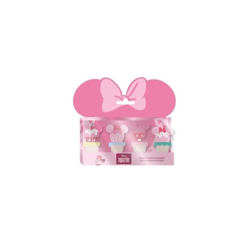 MINNIE - Pack de 4 mini Surligneurs "food" MINNIE - Pack de 4 mini Surligneurs "food"