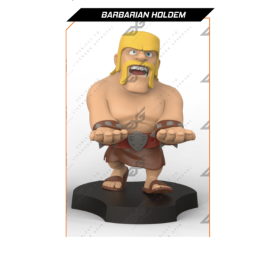 CLASH OF CLANS - Barbarian - Support Manette & Portable 'Holdem' -11cm