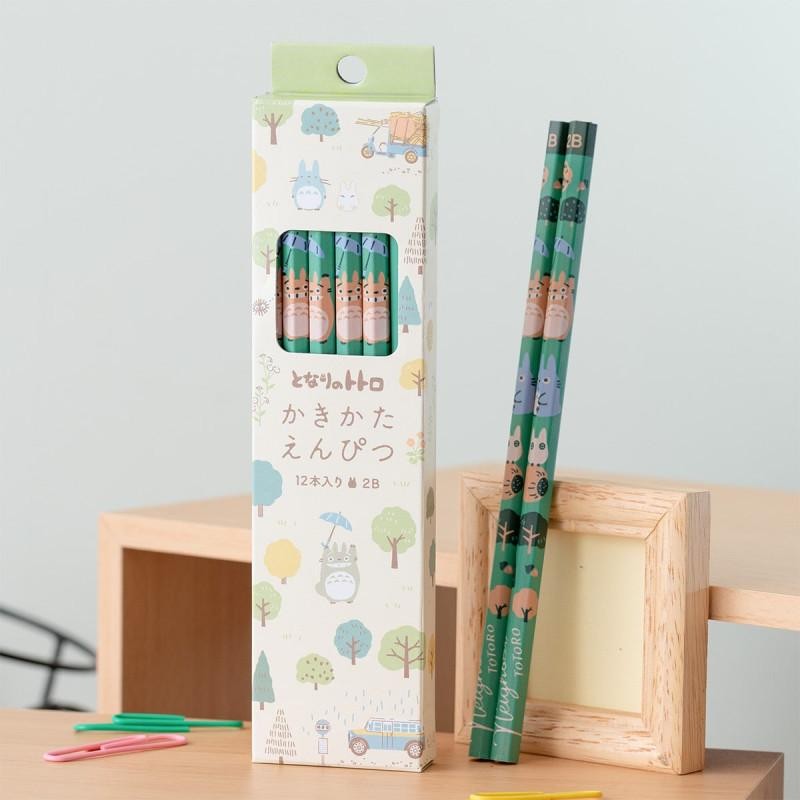 MON VOISIN TOTORO - Totoro Forêt - Set de 12 crayons 2B MON VOISIN TOTORO - Totoro Forêt - Set de 12 crayons 2B