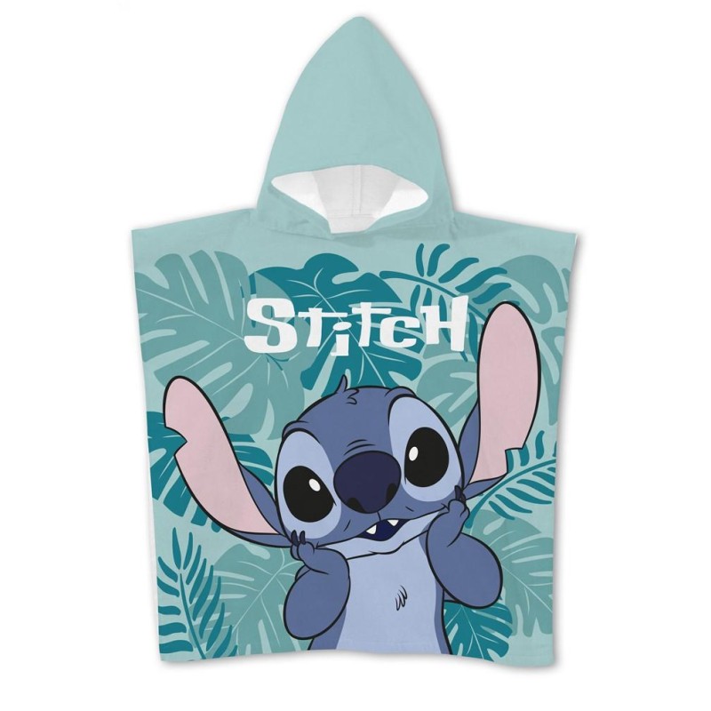 DISNEY - Stitch "Feuilles" - Poncho 55x110cm DISNEY - Stitch "Feuilles" - Poncho 55x110cm