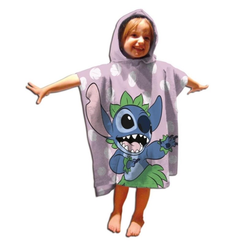 DISNEY - Stitch "Rose" - Poncho 55x110cm DISNEY - Stitch "Rose" - Poncho 55x110cm