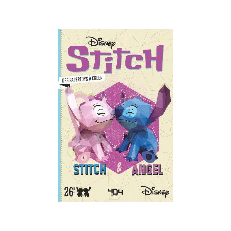 DISNEY - STITCH ET ANGEL - UN PAPERTOY A CREER DISNEY - STITCH ET ANGEL - UN PAPERTOY A CREER