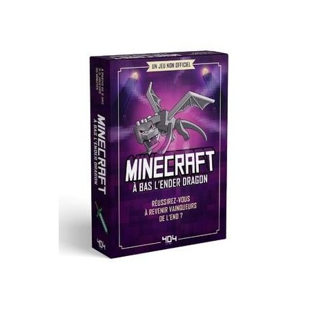 MINECRAFT - A bas l'Ender Dragon - Le jeu de cartes