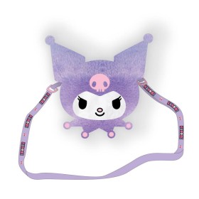KUROMI - Head - Sac à Bandoulière Peluche - 17x14x4cm