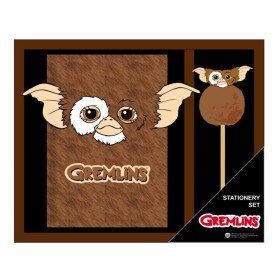 GREMLINS - Set de Papeterie - Notebook A5 + Stylo Pompom