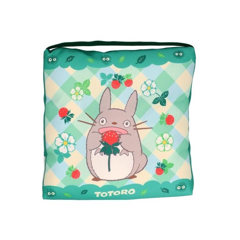 MON VOISIN TOTORO - Totoro Fraises - Oreiller 30x30cm MON VOISIN TOTORO - Totoro Fraises - Oreiller 30x30cm