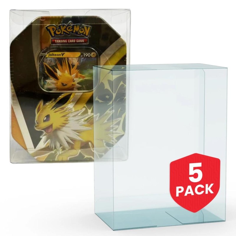 EVORETRO - PET Protector For Tin Box Pokemon 5pc EVORETRO - PET Protector For Tin Box Pokemon 5pc