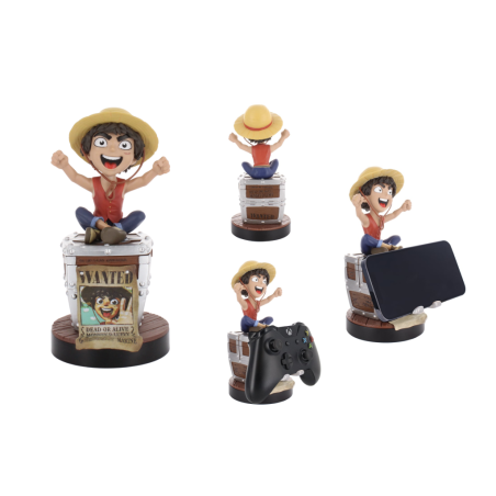 ONE PIECE NETFLIX - Luffy Wanted - Support Manette & Portable - 20cm