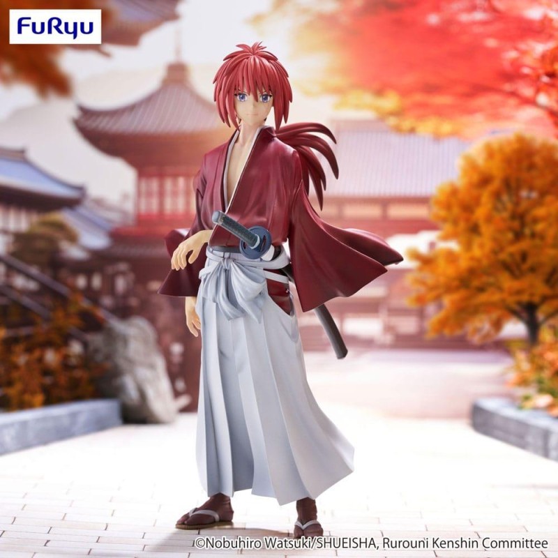 KENSHIN LE VAGABOND - Kenshin Himura - Statuette Trio-Try-It 19cm KENSHIN LE VAGABOND - Kenshin Himura - Statuette Trio-Try-It 19cm
