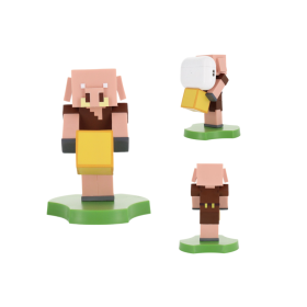 MINECRAFT - Piglin - Support Manette & Portable 'Holdem' - 11cm