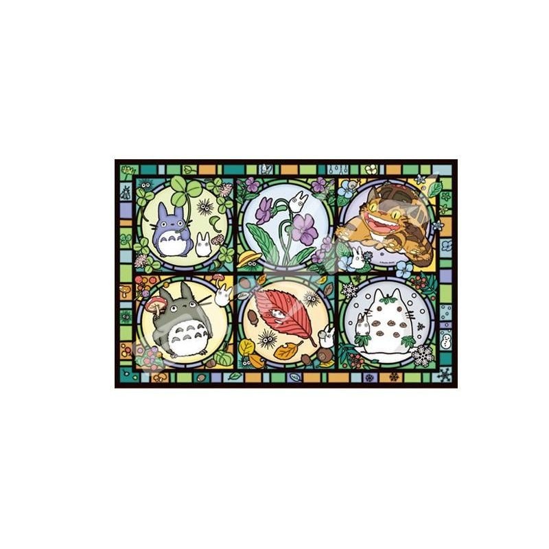 MON VOISIN TOTORO - Toutes les saisons - Puzzle vitrail 1000P MON VOISIN TOTORO - Toutes les saisons - Puzzle vitrail 1000P