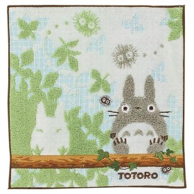 MON VOISIN TOTORO - Totoro sur une branche - Mini Serviette 25x25cm