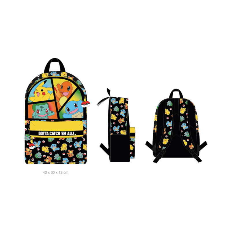 POKEMON - Starter - Sac à Dos 2 Compartiments '42x30x18cm' POKEMON - Starter - Sac à Dos 2 Compartiments '42x30x18cm'